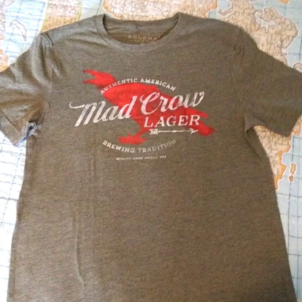 Mad crow Lager T Shirt In Light Olive Color